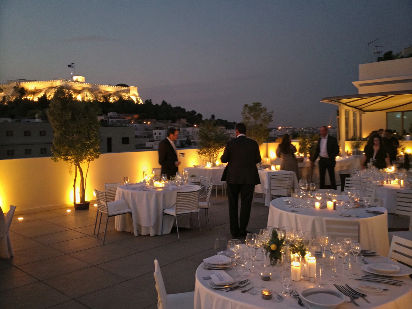 Luxury proposal setup in Athens
